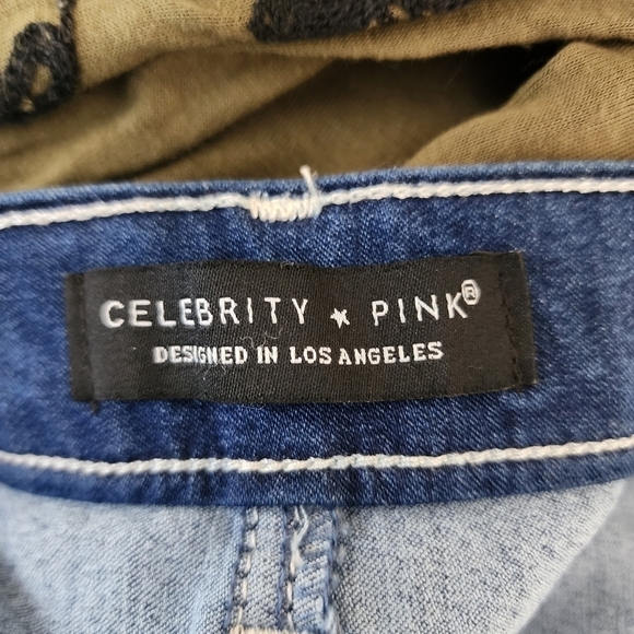 Celebrity Pink Women’s Denim Button Front Mini Skirt Size 30 - Picture 4 of 5
